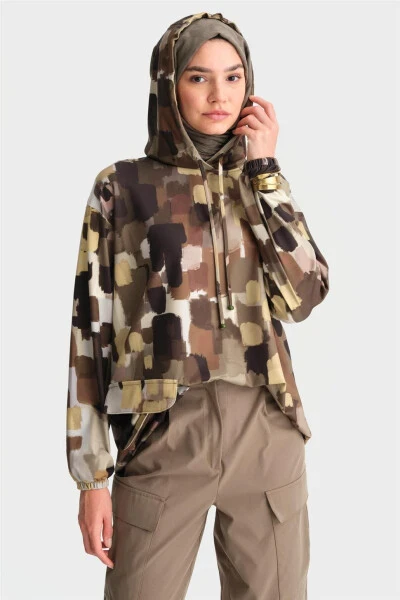 Armine Printed Scuba Sweat 24K4307 Green - 10