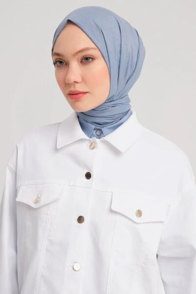 Armine Qisqa Denim Ko'ylagi 24Y5405 Oq - 10