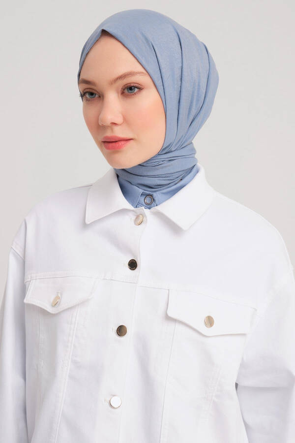 Armine Qisqa Denim Ko'ylagi 24Y5405 Oq - 10
