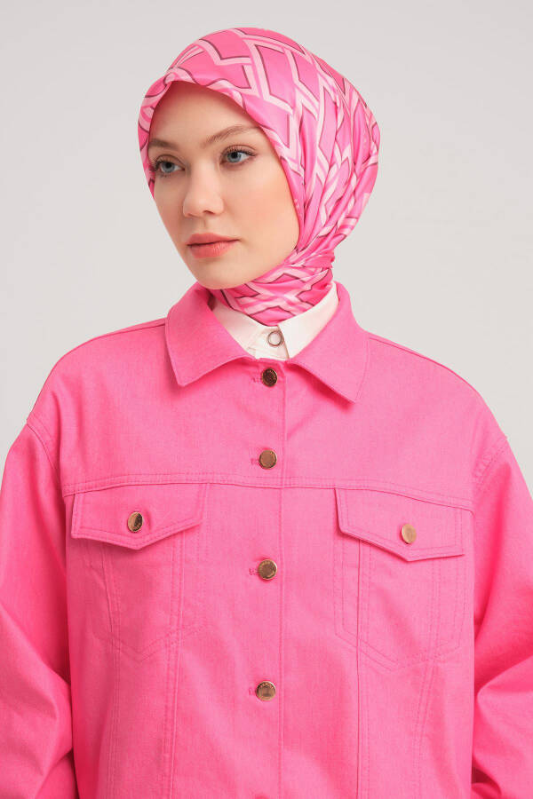 Armine Qisqa Denim Ko'ylagi 24Y5405 Orkide - 12