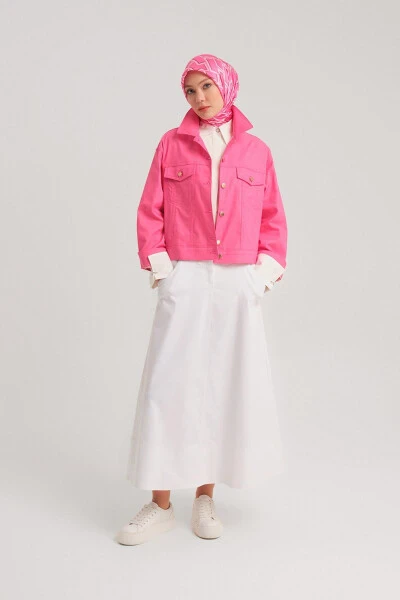 Armine Qisqa Denim Ko'ylagi 24Y5405 Orkide - 3