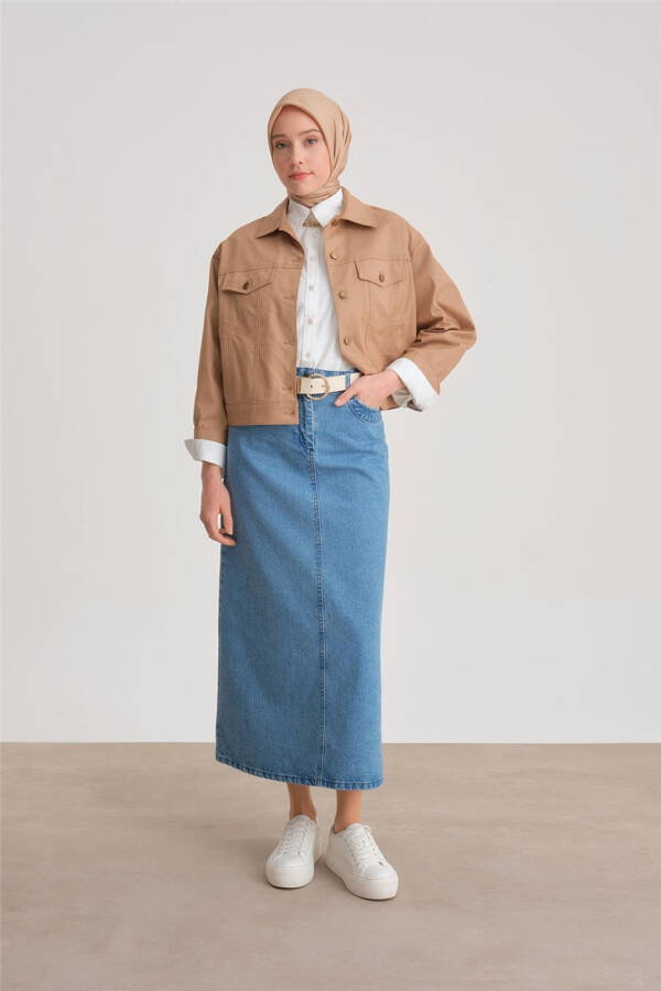 Armine Qisqa Jinsi Ko'ylagi (24Y5405), Turap - 7