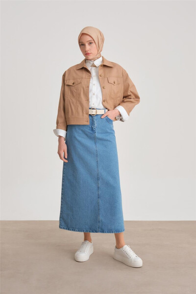 Armine Qisqa Jinsi Ko'ylagi (24Y5405), Turap - 8