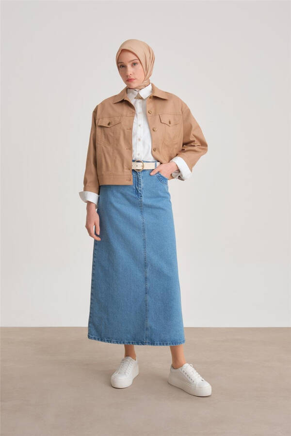 Armine Qisqa Jinsi Ko'ylagi (24Y5405), Turap - 3