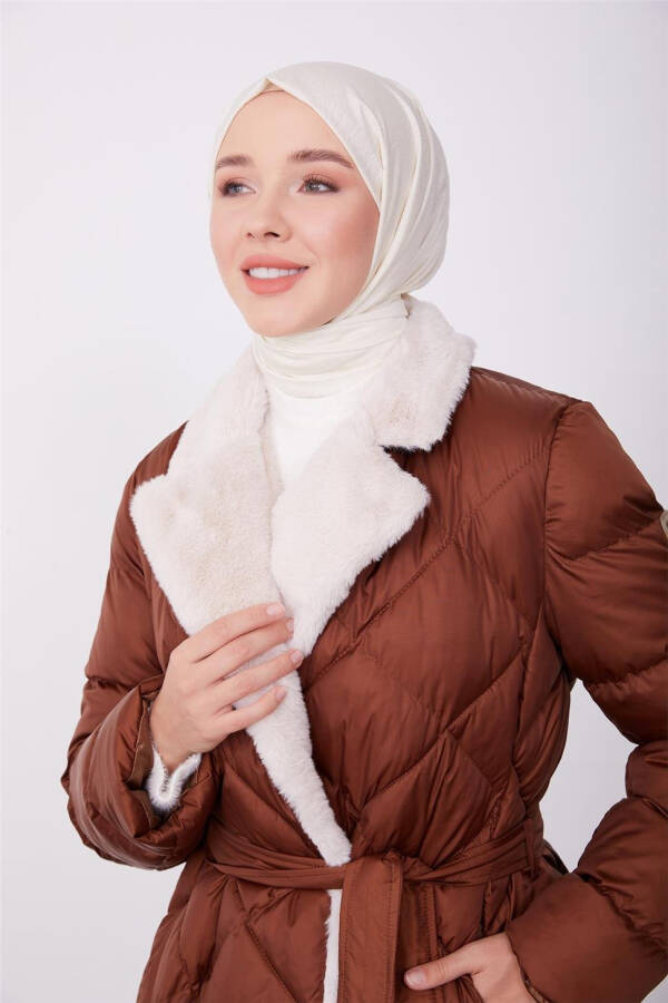 Armine Quilted Jacket 23Kd6405 Brown - 7