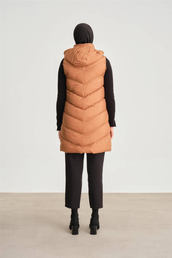 Armine Quilted Jacket 23Kd8306 Tobacco - 12