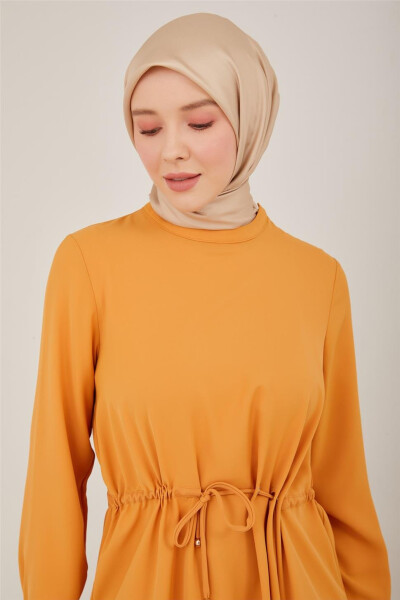 Armine Qush Ko'zi Va Tunnelli Tunika 23Y4436 Karamel - 6