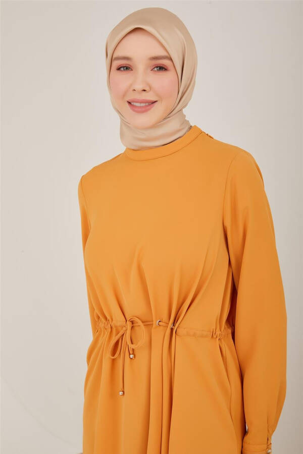 Armine Qush Ko'zi Va Tunnelli Tunika 23Y4436 Karamel - 3