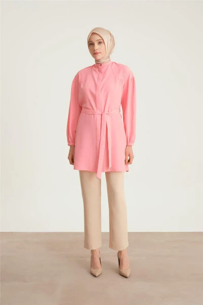 Armine Robed Belted Tunic 24Y4007 Sugar Pink - 7