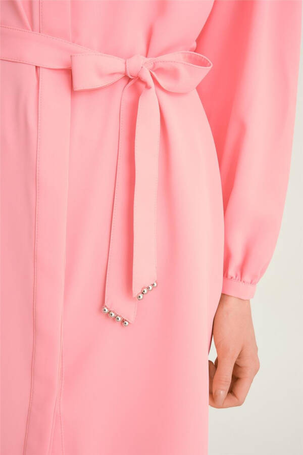 Armine Robed Belted Tunic 24Y4007 Sugar Pink - 9