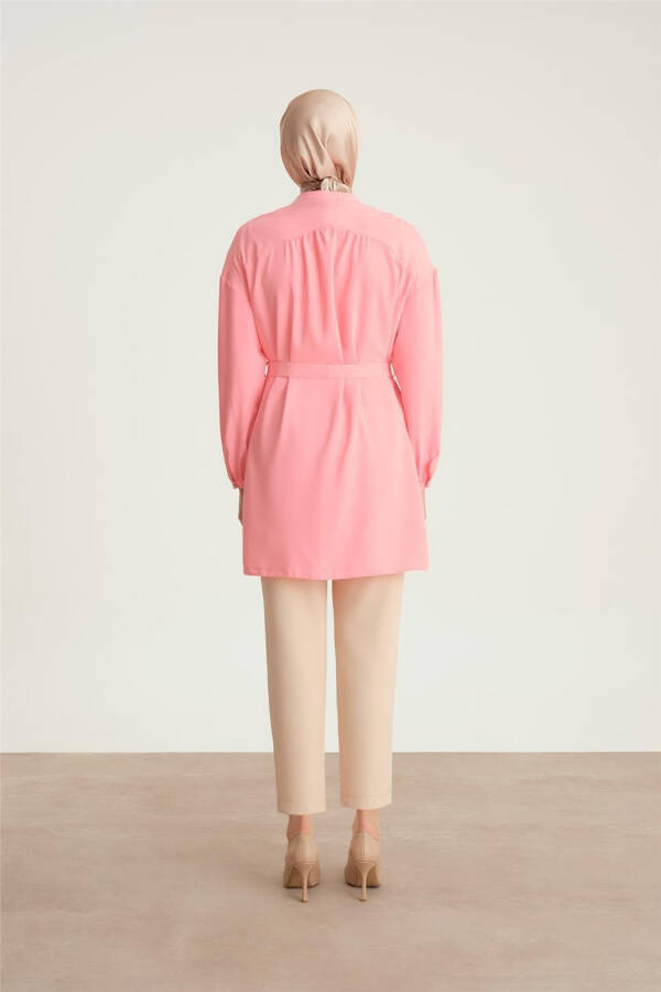 Armine Robed Belted Tunic 24Y4007 Sugar Pink - 10