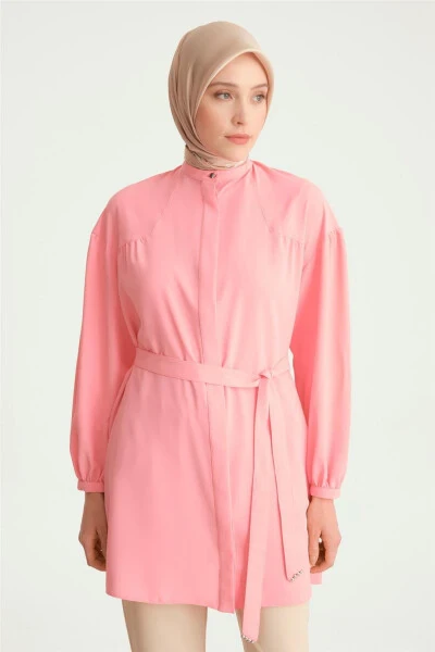 Armine Robed Belted Tunic 24Y4007 Sugar Pink - 3