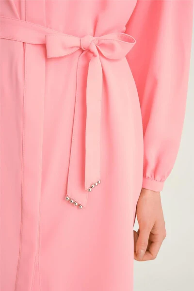 Armine Robed Belted Tunic 24Y4007 Sugar Pink - 4