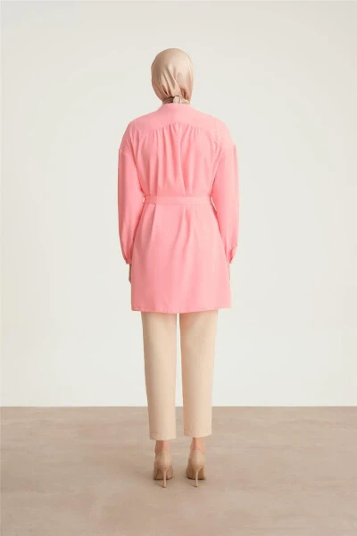 Armine Robed Belted Tunic 24Y4007 Sugar Pink - 5