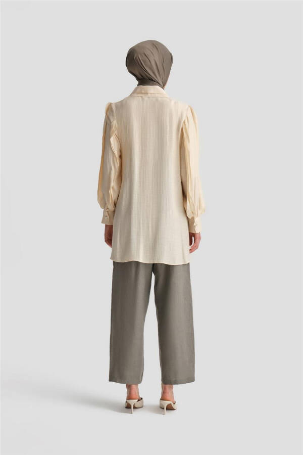 Armine Ruffled Tunic 24Y4032 Moonstone - 10