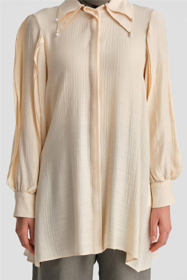 Armine Ruffled Tunic 24Y4032 Moonstone - 4