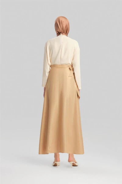 Armine Sequin Viscose Skirt 24Y1626 Camel - 15
