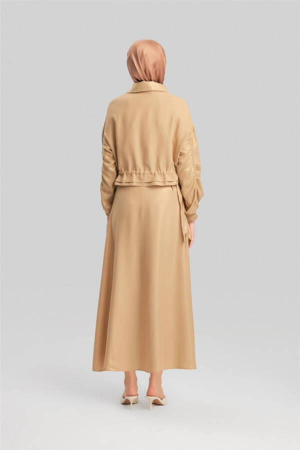 Armine Sequin Viscose Skirt 24Y1626 Camel - 16