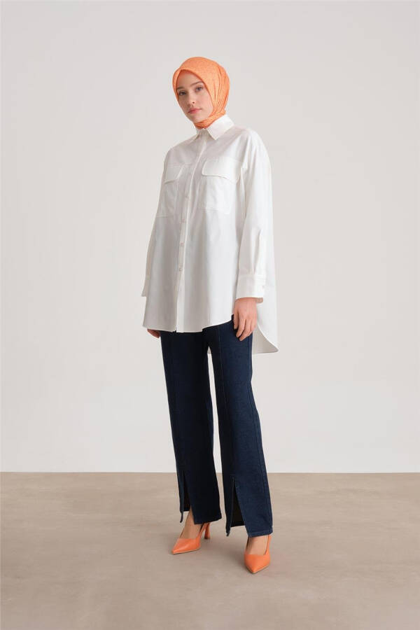 Armine Shirt ORT3443 Ecru - 1