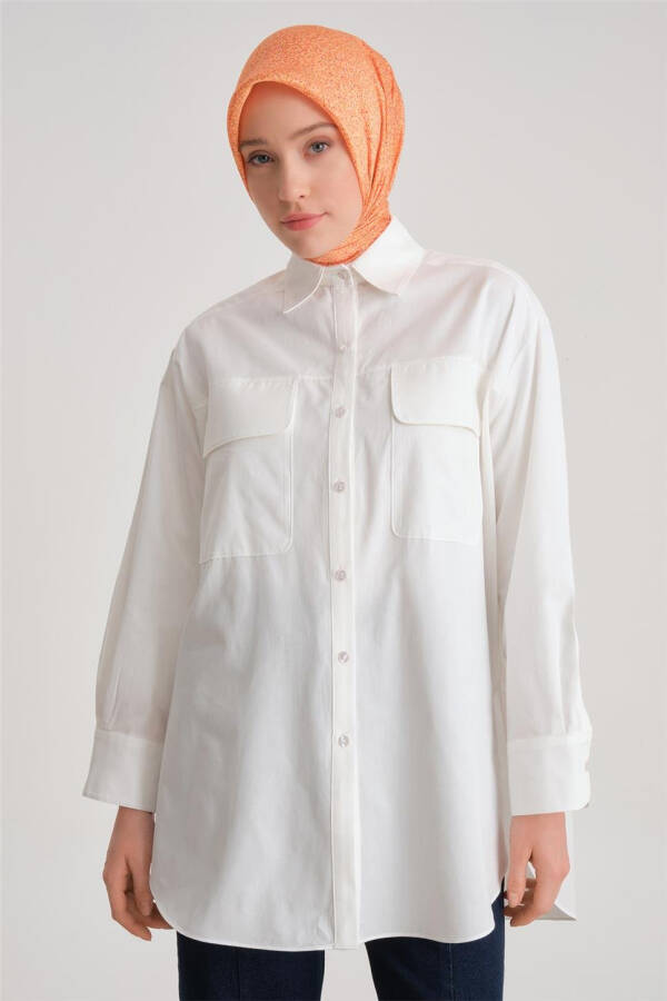 Armine Shirt ORT3443 Ecru - 3