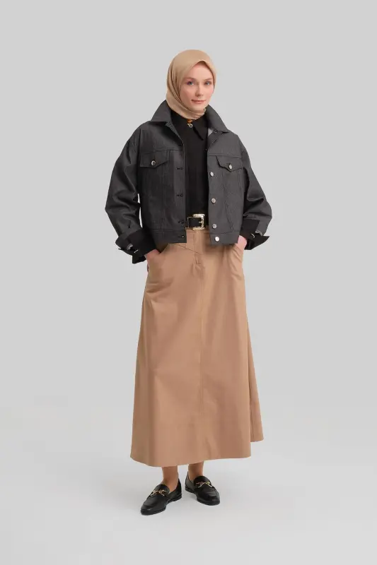 Armine Short Denim Jacket 24Y5405 Black - 2