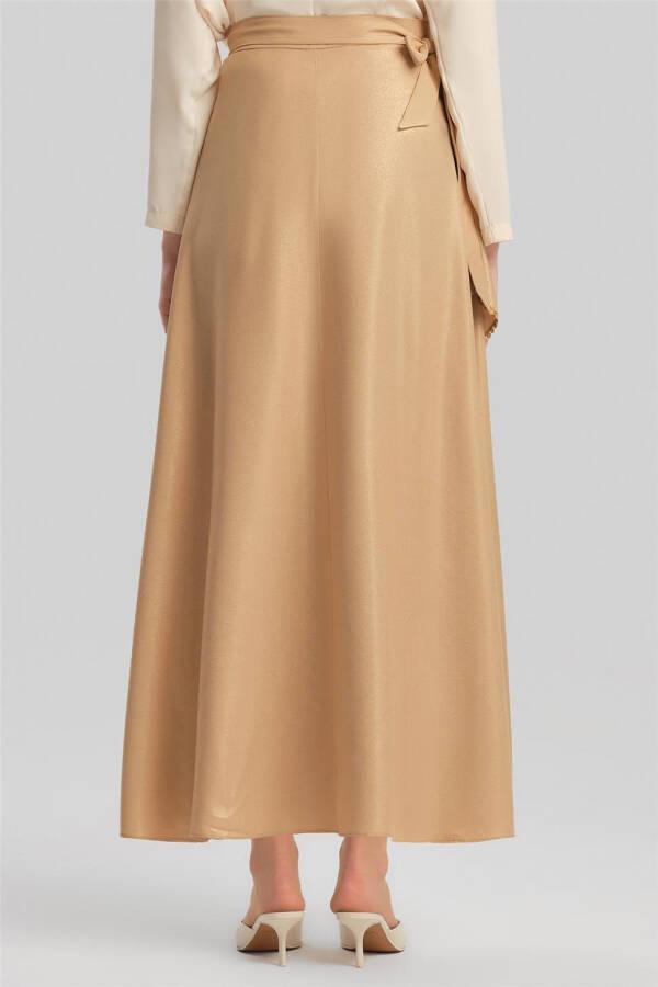 Armine Simli Viskoz Yubka 24Y1626 Camel - 6
