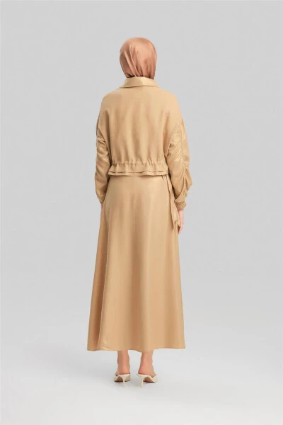 Armine Simli Viskoz Yubka 24Y1626 Camel - 16