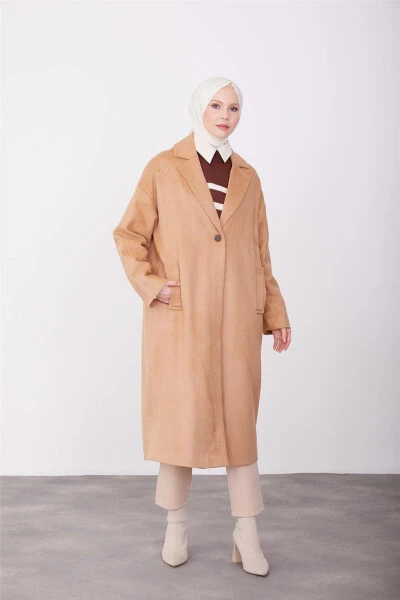 Armine Single-Button Coat, 23K7202 Camel - ARMINE (1)