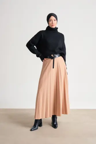 Armine Skirt Ort1535 Beige - 3