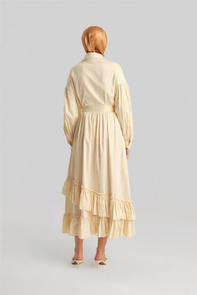 Armine Skirt with Ruffled Hem 24Y1638 Moonstone - 12