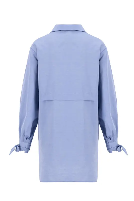 Armine Kol Detaylı Gömlek 23K3441 Lacivert - 2