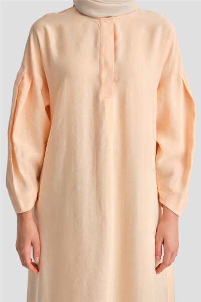 Armine Sleeve Pleated Tunic 24K4026 Peach - 11