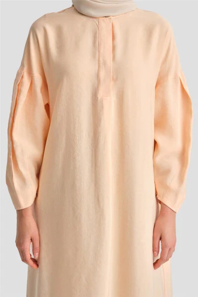 Armine Sleeve Pleated Tunic 24K4026 Peach - 5