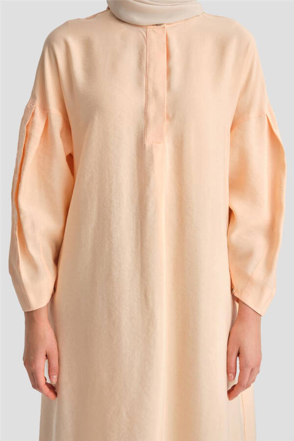 Armine Sleeve Pleated Tunic 24K4026 Peach - 5