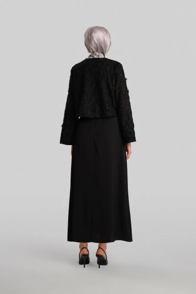 Armine Stone and Floral Jacket 24Y5415 Black - 12