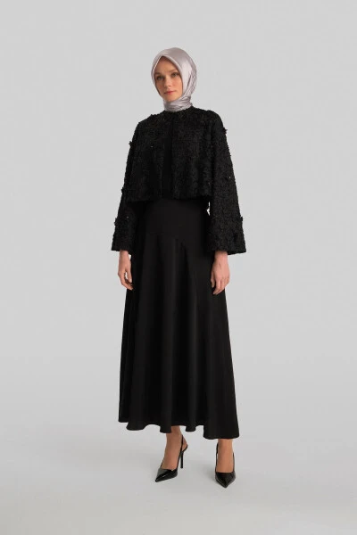 Armine Stone and Floral Jacket 24Y5415 Black - ARMINE