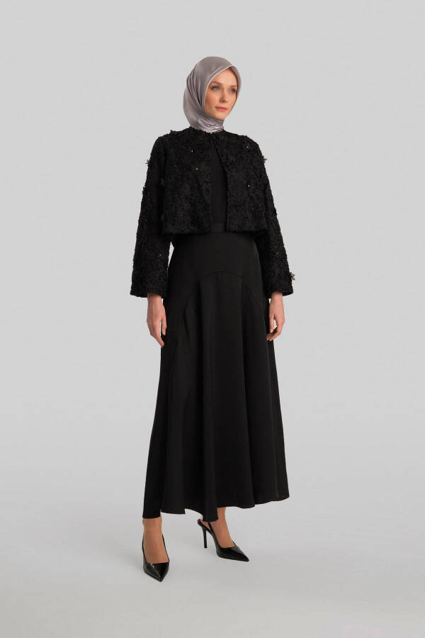 Armine Stone and Floral Jacket 24Y5415 Black - 2