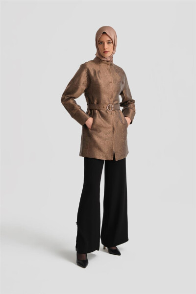 Armine Stone Buckle Jacquard Cover - 9