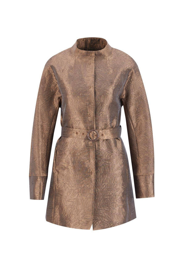 Armine Stone Buckle Jacquard Cover - 5