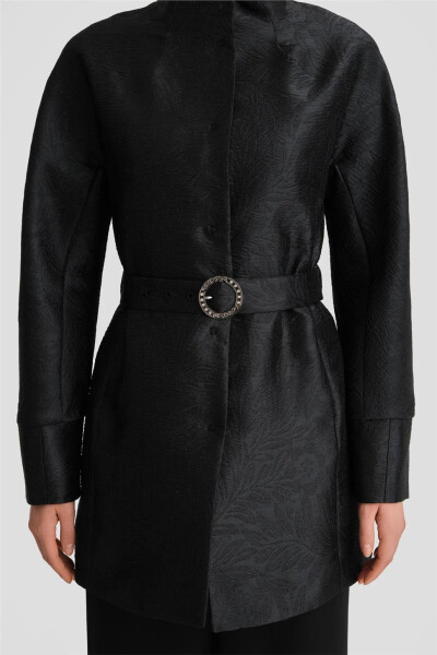 Armine Stone Buckle Jacquard Cover 24K7505 Black - 10