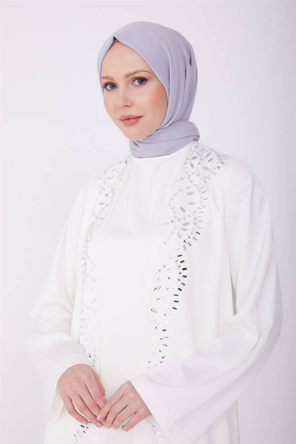 Armine Stone-Embellished Dress That Looks Like a Suit 23Y9601 White - 3