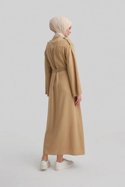 Armine Straw Belted Dress 24Y9817 Beige - 6