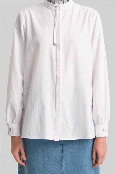 Armine Stripe Detail Shirt 24Y3532 White - 5