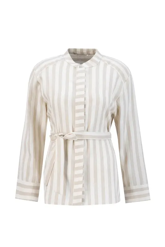 Armine Striped Cotton Set 24K6853 Beige - 1