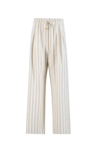 Armine Striped Cotton Set 24K6853 Beige - ARMINE (1)