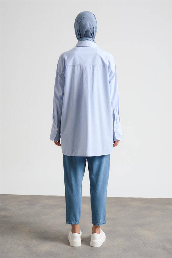 Armine Striped Shirt ORT3440 Blue - 10