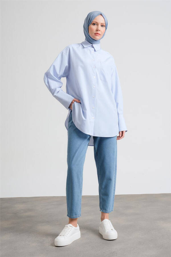 Armine Striped Shirt ORT3440 Blue - 3