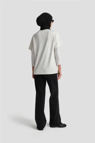 Armine T-shirt Ortd9033 Ecru - 5