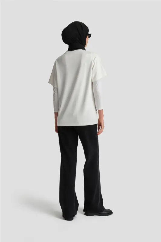 Armine T-shirt Ortd9033 Ecru - 5