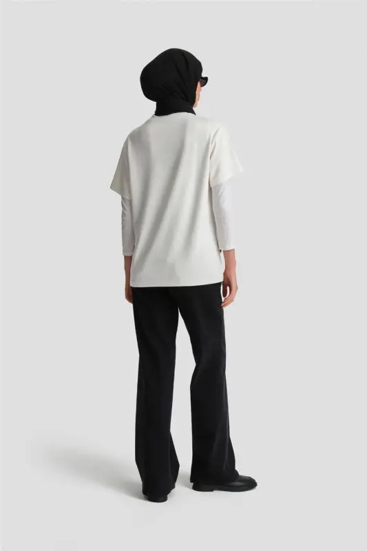 Armine T-shirt Ortd9033 Ecru - 5